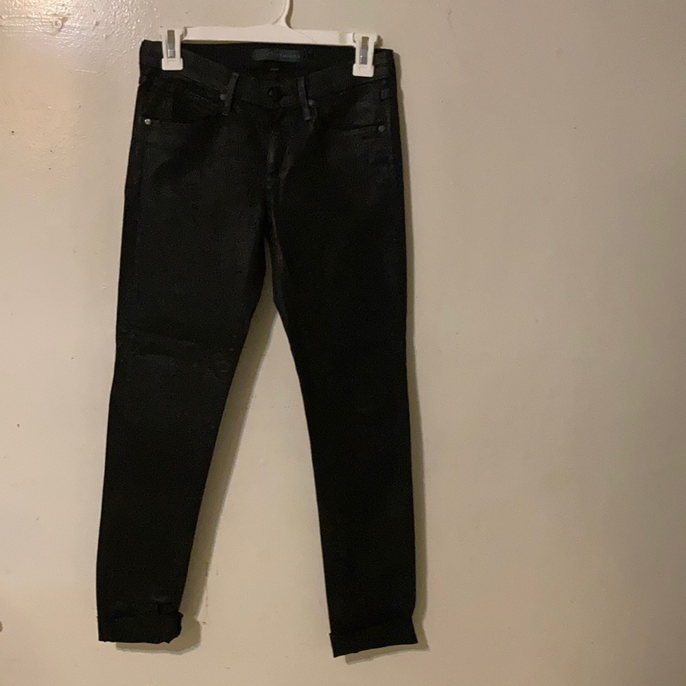 Juicy Jean Couture black coated jeans, new w/o tags, size 26